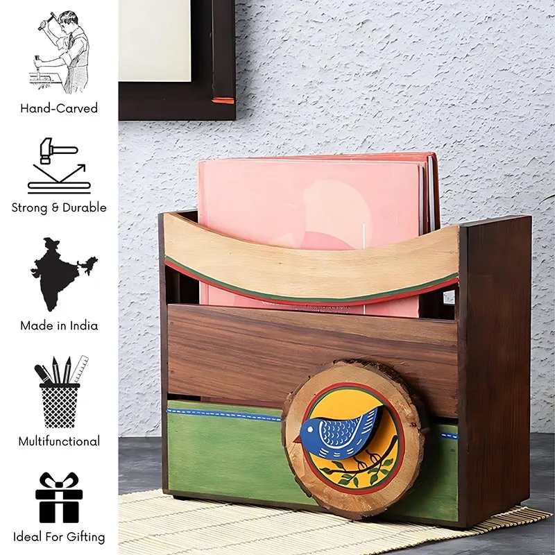 Olai Wood Magazine Holder - Beige media 5
