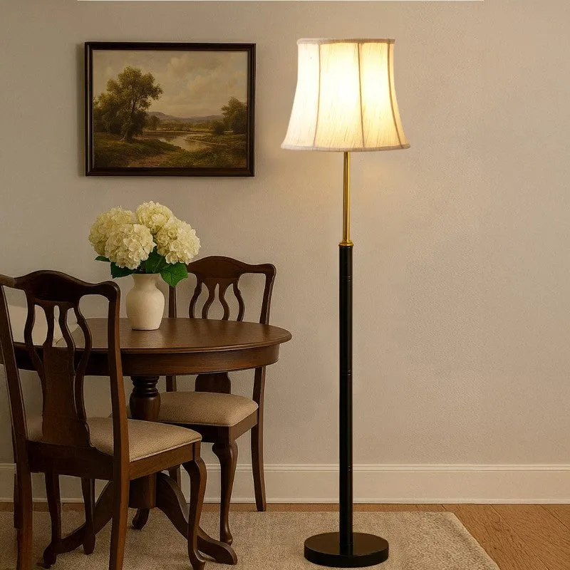 Modern Arc Wooden Floor Lamp - White media 3