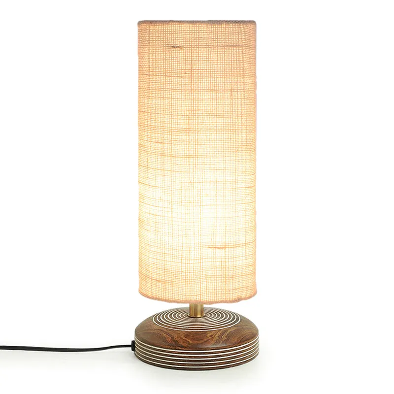 Savera Siera Fabric Table Lamp - Grey,Brown media 5