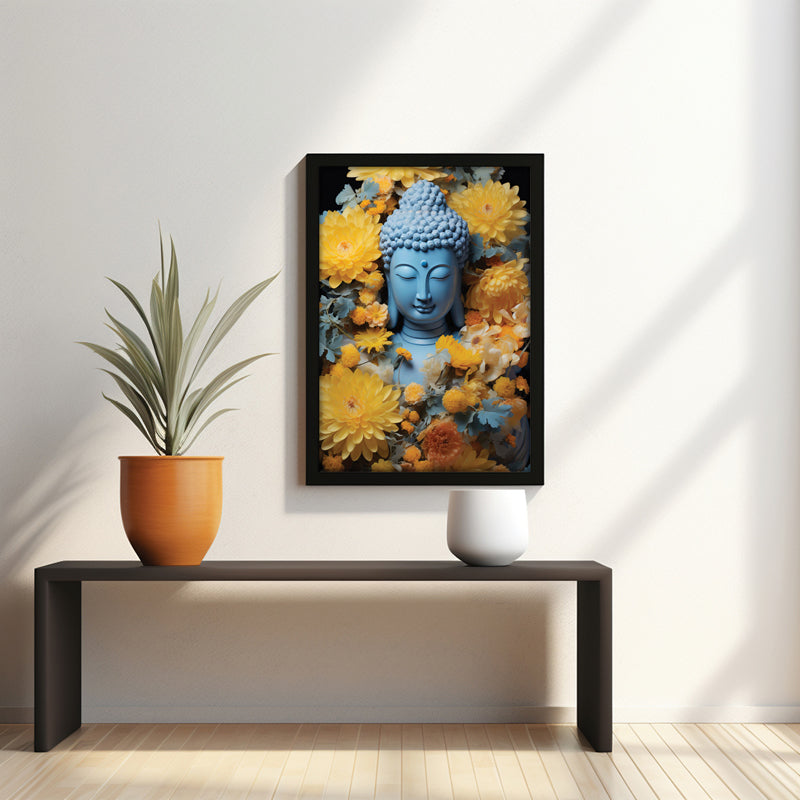 Enlightened Whisper Buddha Wall Painting