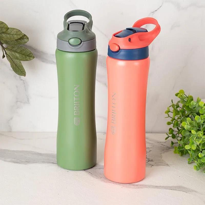 Handy Quench Hot & Cold Thermos Water Bottle (Green & Pink, 750 mL Each) - Set Of Two media 1