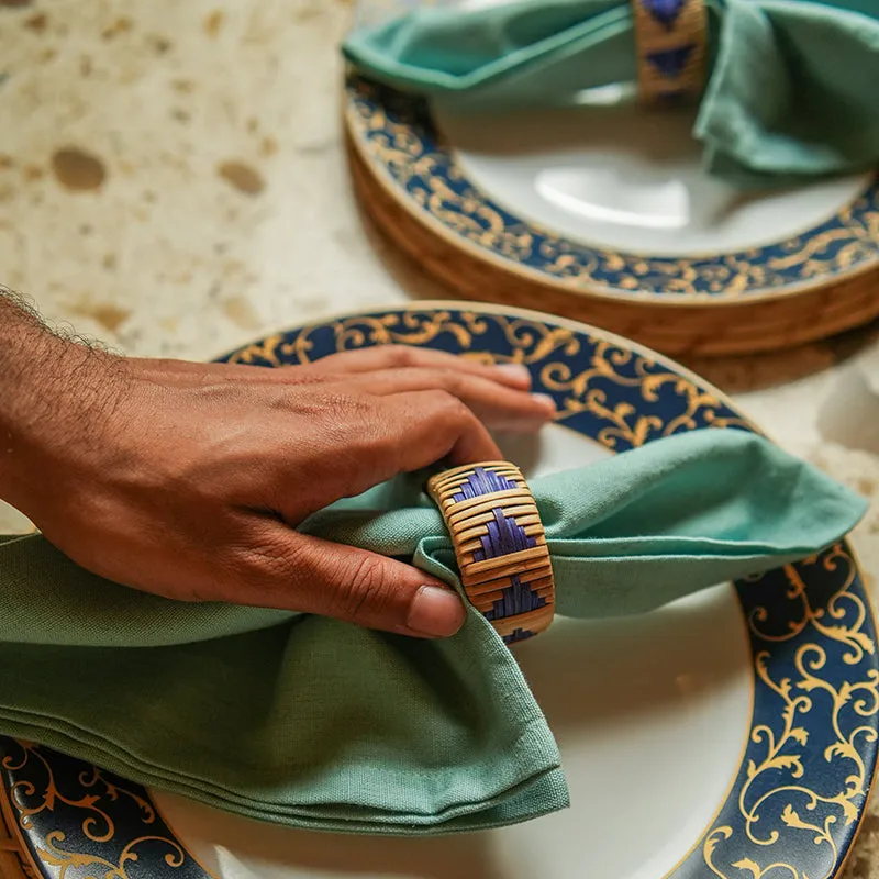 Willow Loop Rattan Napkin Ring - Set Of Two media 3