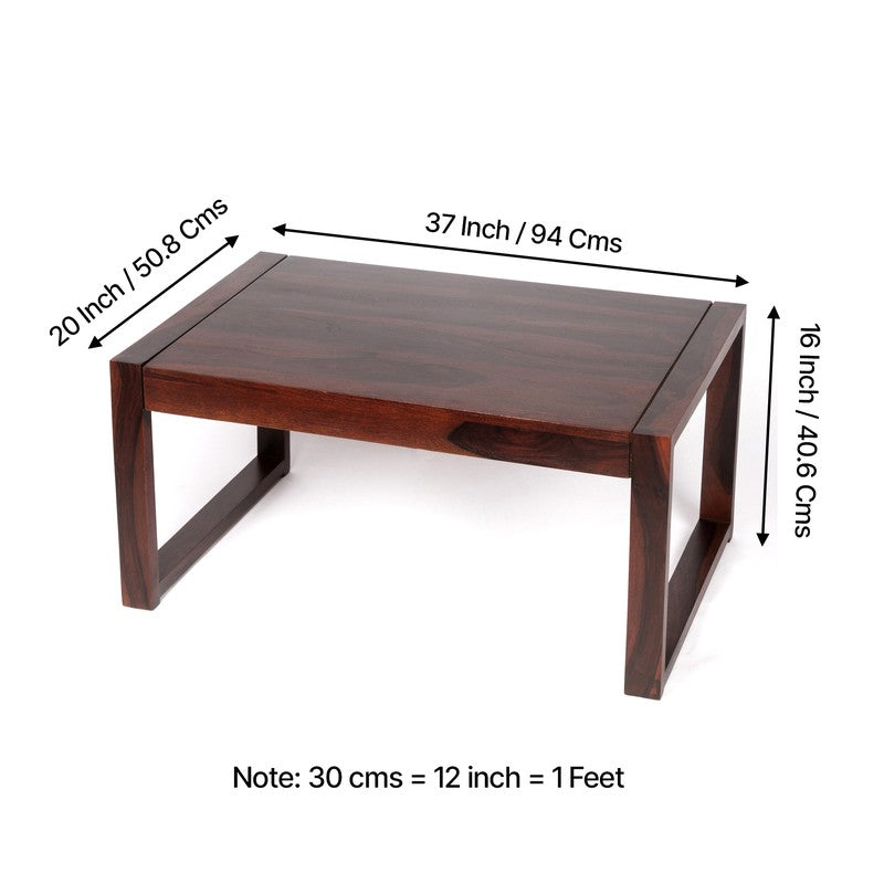 Zexon Sheesham Wooden Center Table - Brown media 10