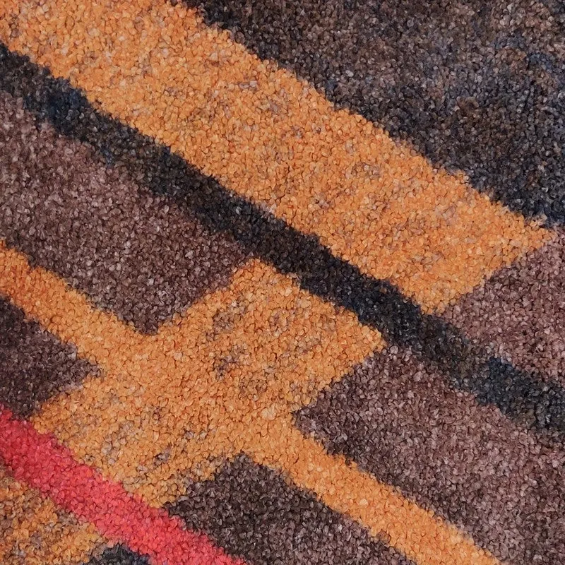 Beyric Abstract Micro Fiber Area Rug - Brown,Red media 4