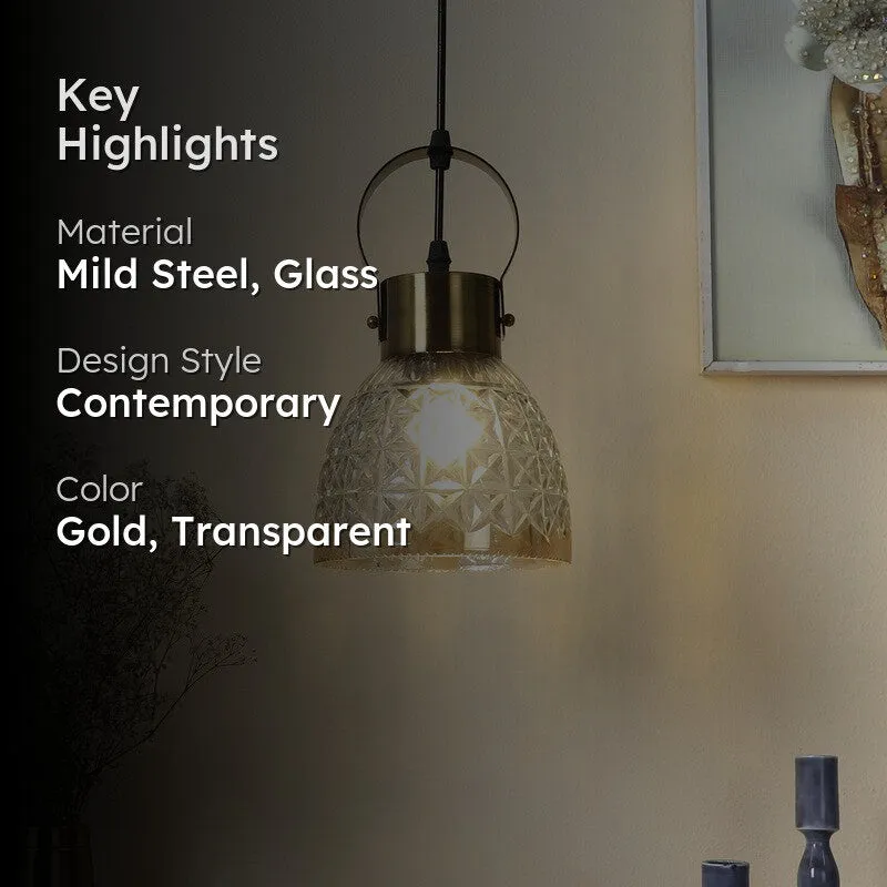 Anvora Elegant Glass Pendant Lamp media 2