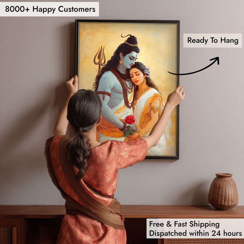 Lord Shiva and Parvati II Archival Paper Archival Paper Wall Art media 5