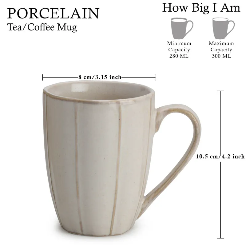Ciro Porcelain Coffee Mug (300 mL) - Chrome White media 4