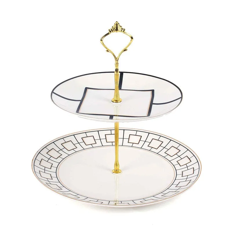 Eleganza Cake Stand - White,Blue media 3