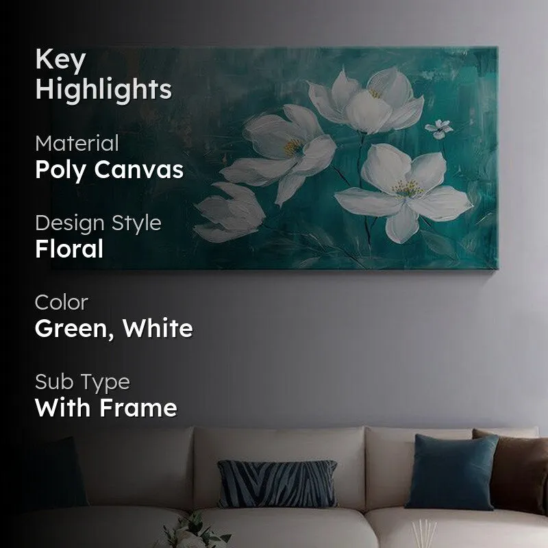 Magnolia Bloom Poly Canvas Wall Painting media 2