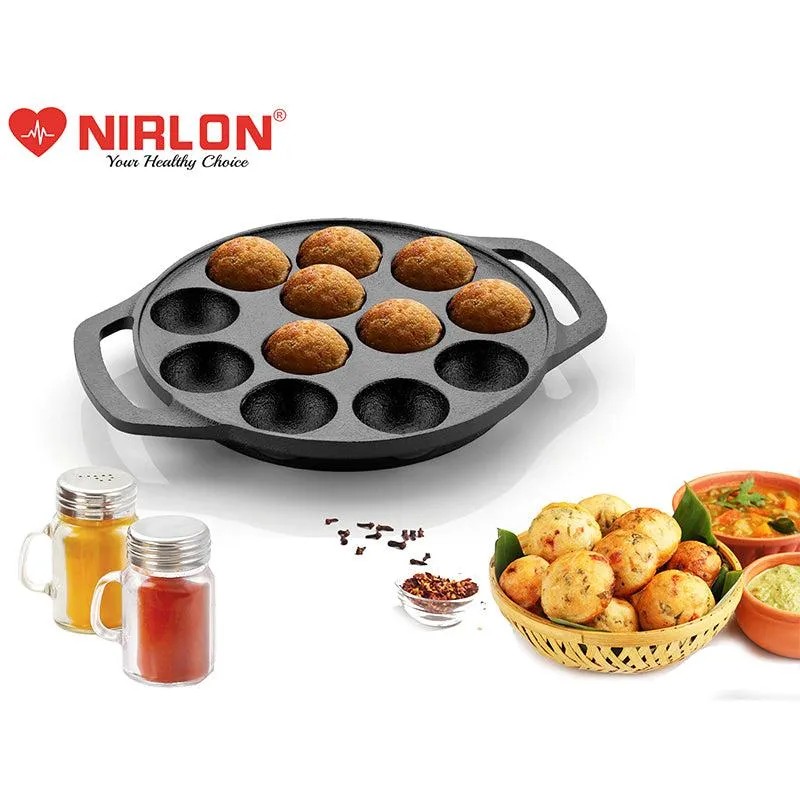 Nirlon Cast Iron Paniyaram Pan media 3