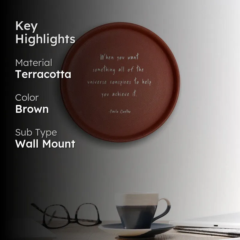 Manifest Magic Terracotta Wall Plate media 2