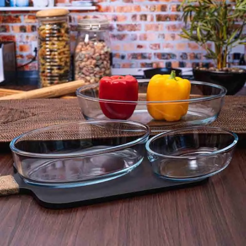 Bake O'Fav Baking Tray (Oval) - Set of Three media 1