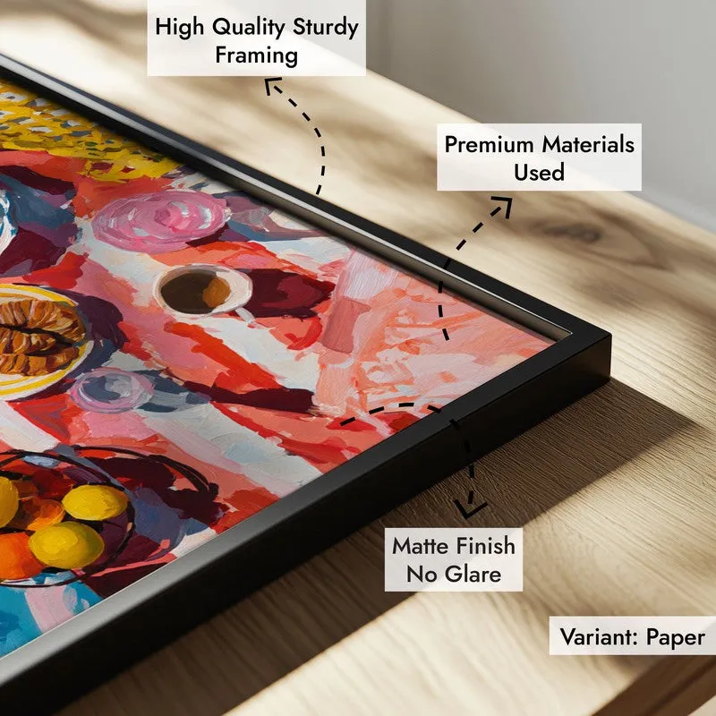 Sunny Spread Canvas Wall Painting - Black Frame media 6