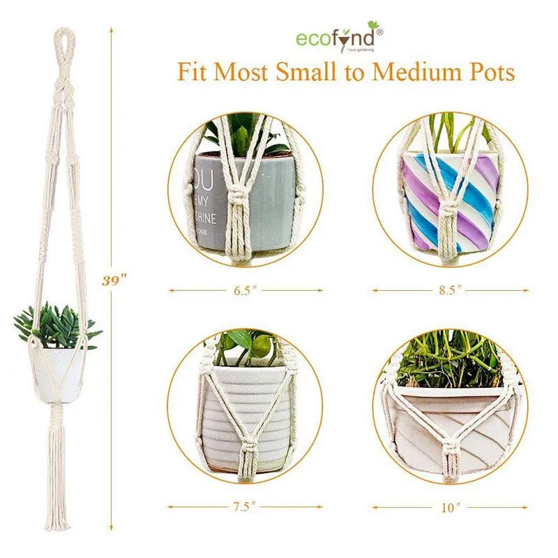 Lasya Macrame Planter - Set Of Three media 4