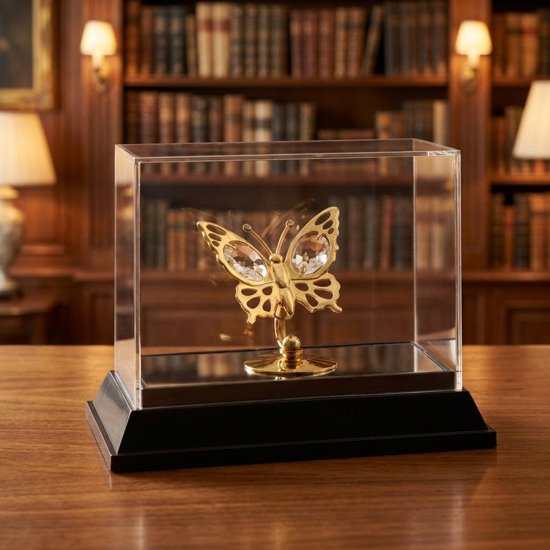 Golden Flutter 24K Gold Plated Mild Steel Showpiece