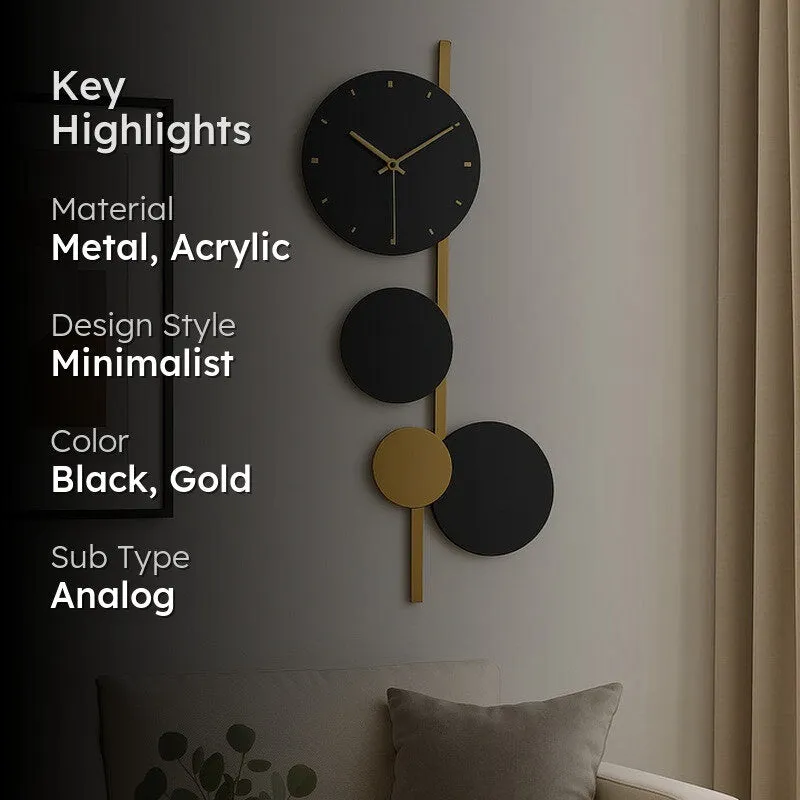 CrystalAura Metal Wall Clock media 2