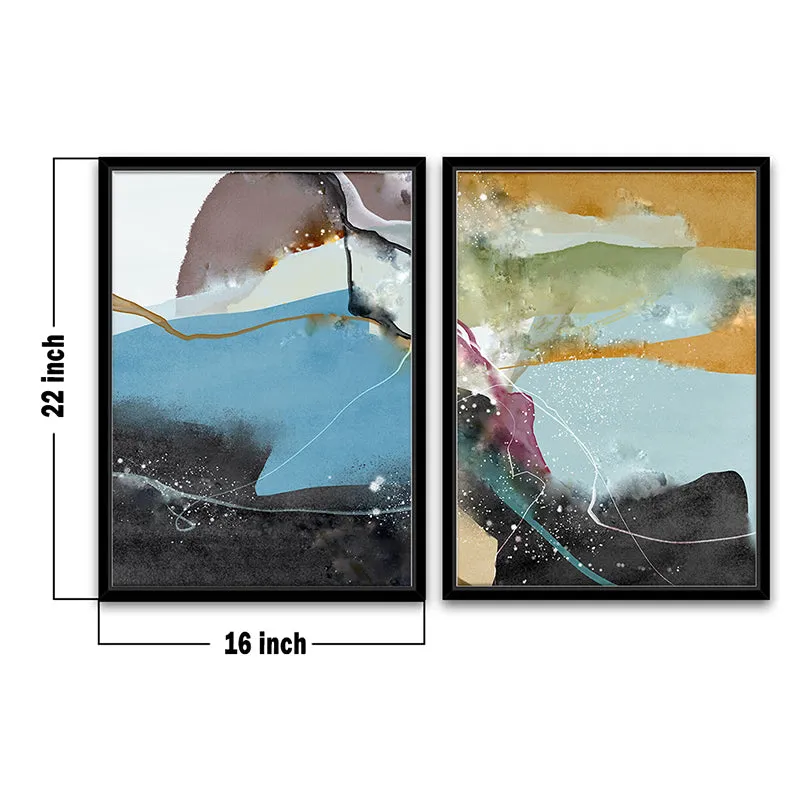 Colored Splashes Wall Art - Set Of Two media 4