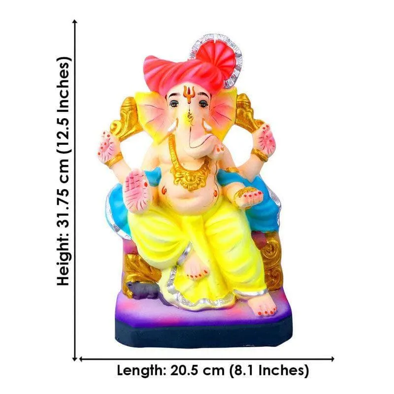 Divine Clay Ganapati Idol media 4