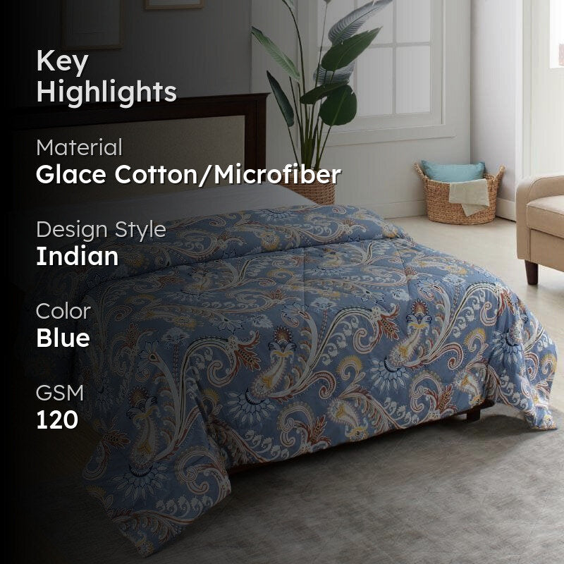 Arienne Glace Cotton Comforter  - 120 GSM media 2