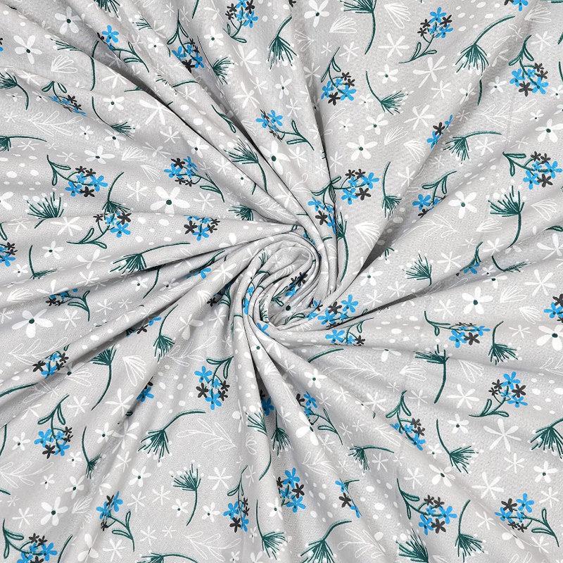 Reco Floral Reversible Cotton Dohar (Blue)  - 180 GSM media 5