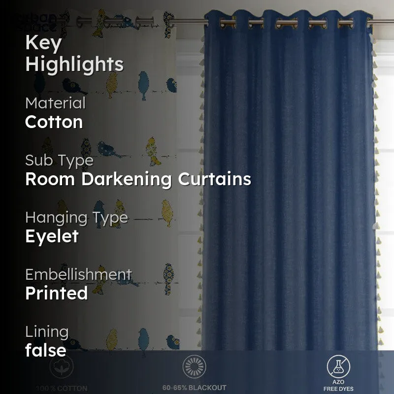 Urban Space Humming Bird Curtains - Set Of Four media 2