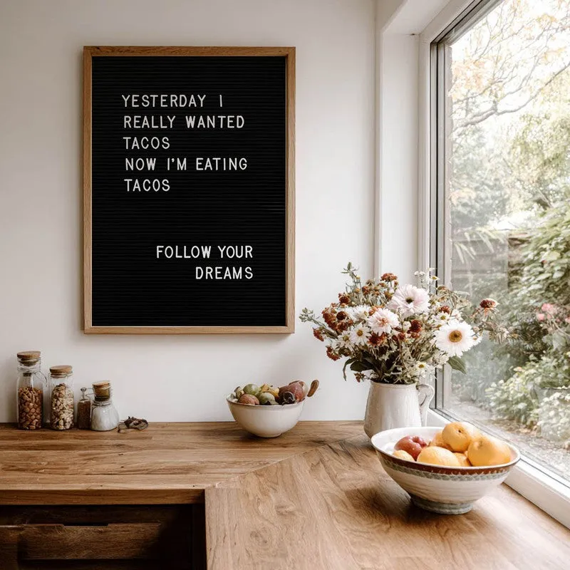 Taco Letters Archival Canvas Wall Art - Brown media 7