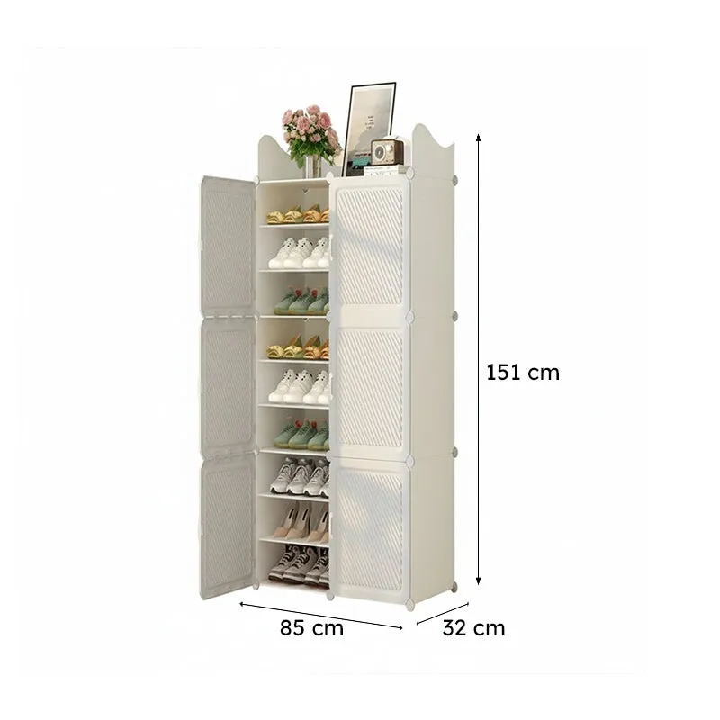 Pathway White Plastic & Metal Shoe Racks media 9