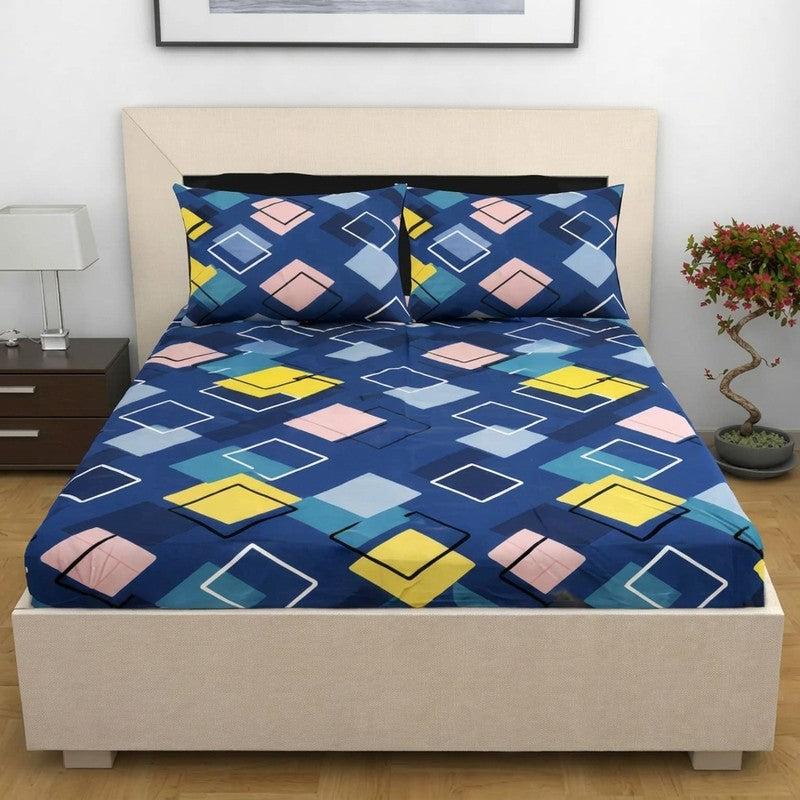 Boxy Cotton Bedsheet - 300 TC