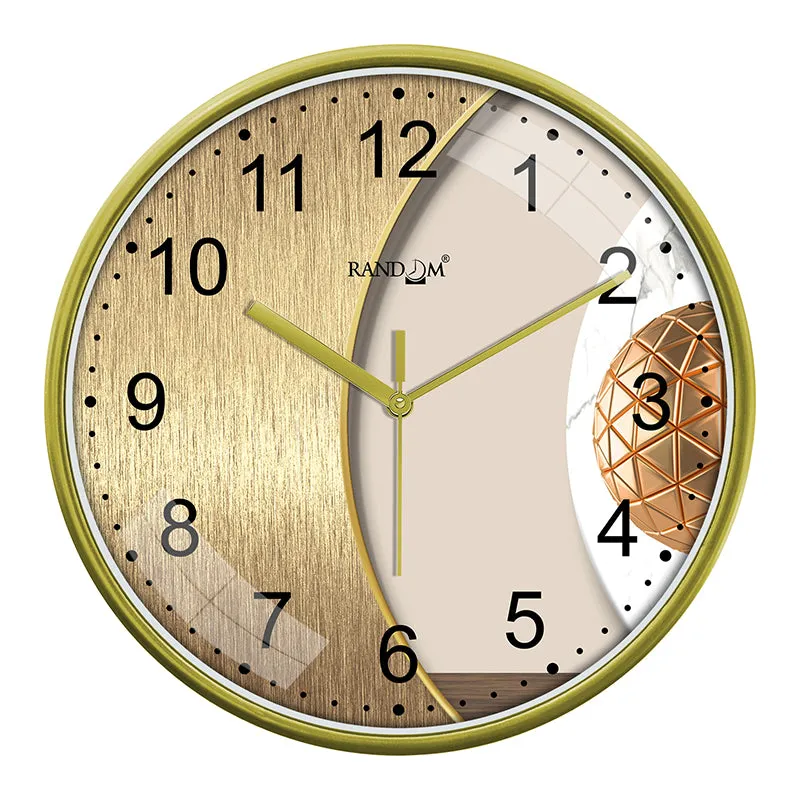 Foil Semi Plastic Analog Wall Clock media 3