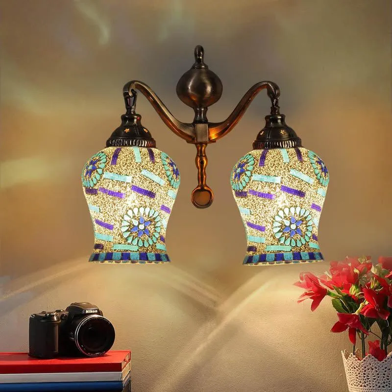 Twilight Metal Mosaic Wall Lamp media 1