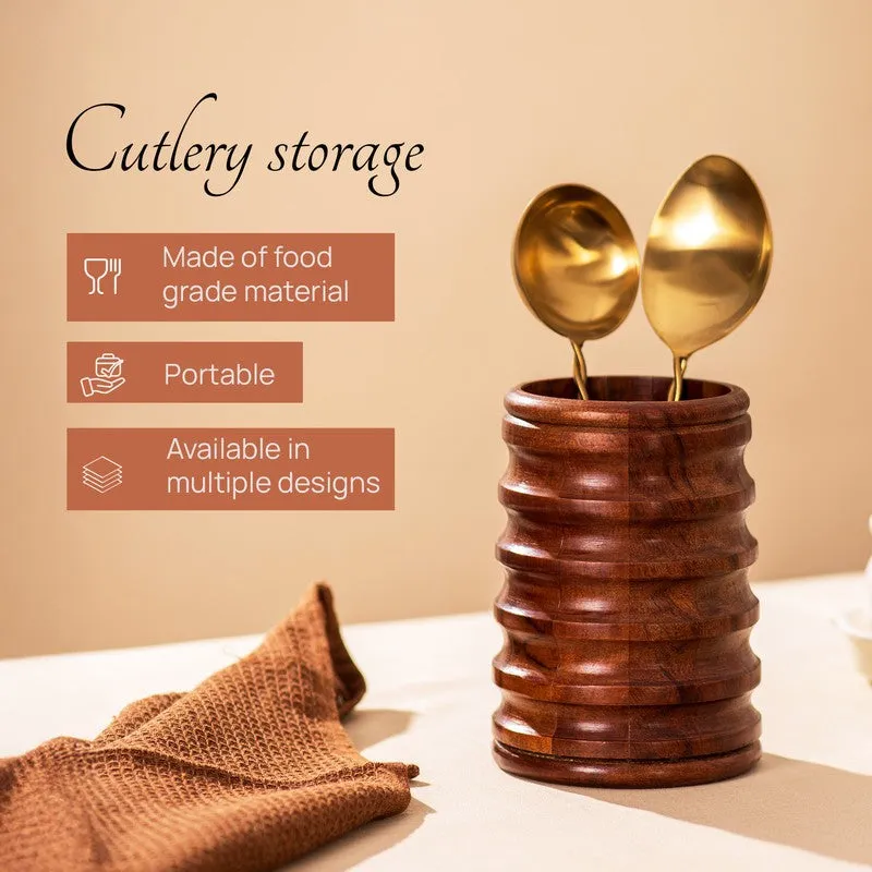 Craftia Wooden Cutlery Holder media 5