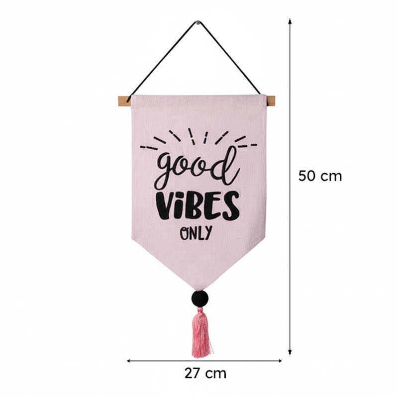Good Vibes Only Banner Fabric Wall Accent media 6