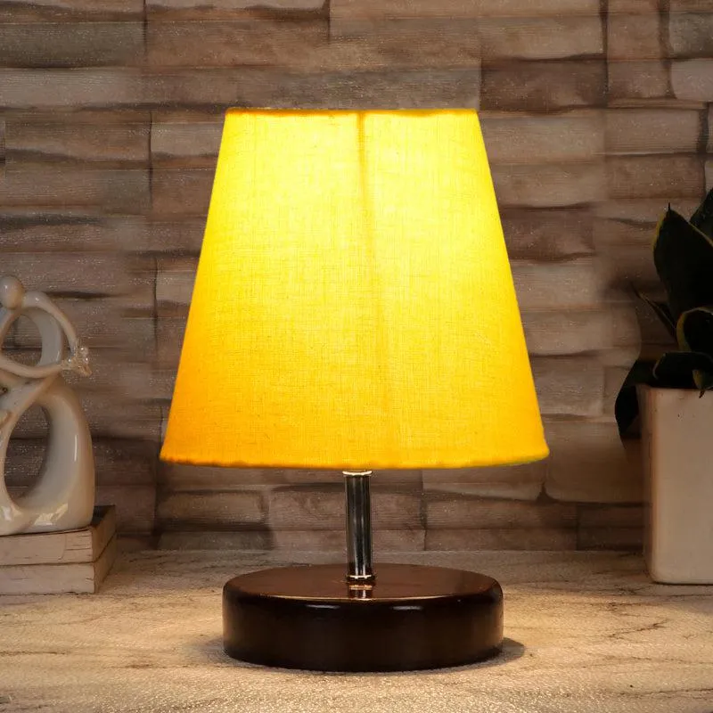 Mita Fabric Table Lamp - Yellow,Black media 1