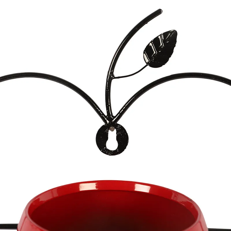 Clémence Iron Planter (Red) - Set Of Two media 6