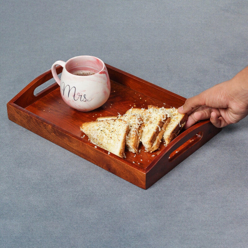 Lita Wooden Serving Tray media 4