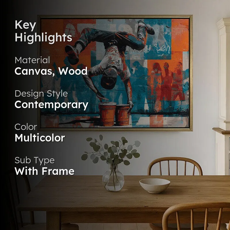 Rhythm Beats Canvas Wall Painting With Frame media 2