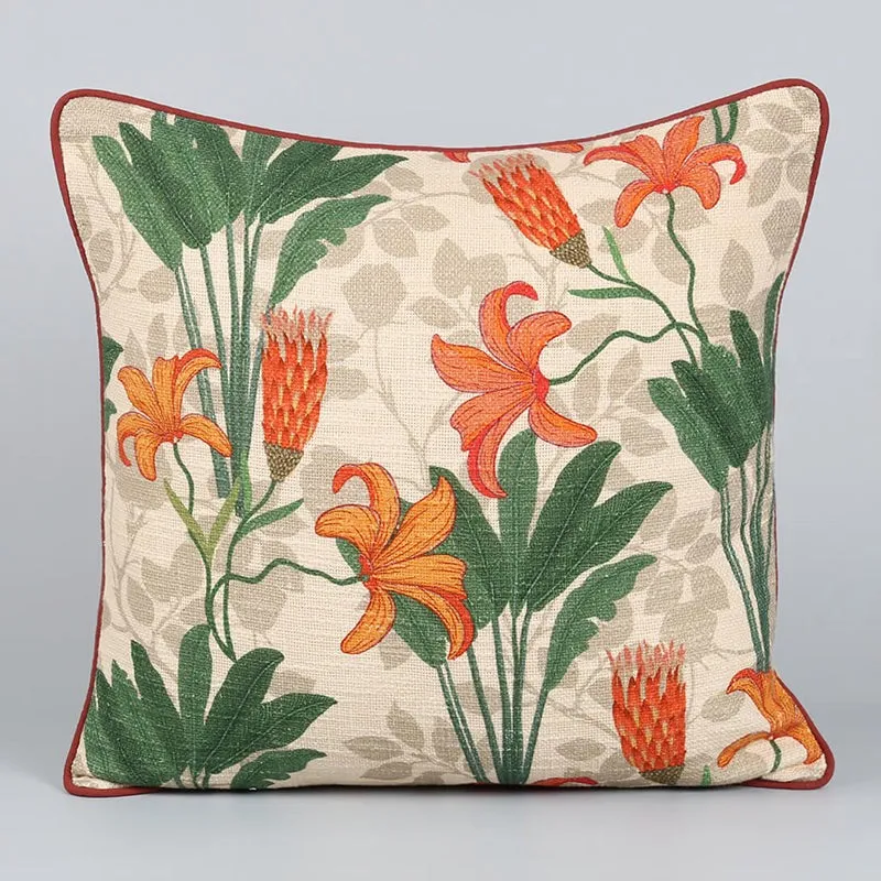 India Circus Maple Whispers Printed Cotton Cushion Cover - Set Of Two media 4