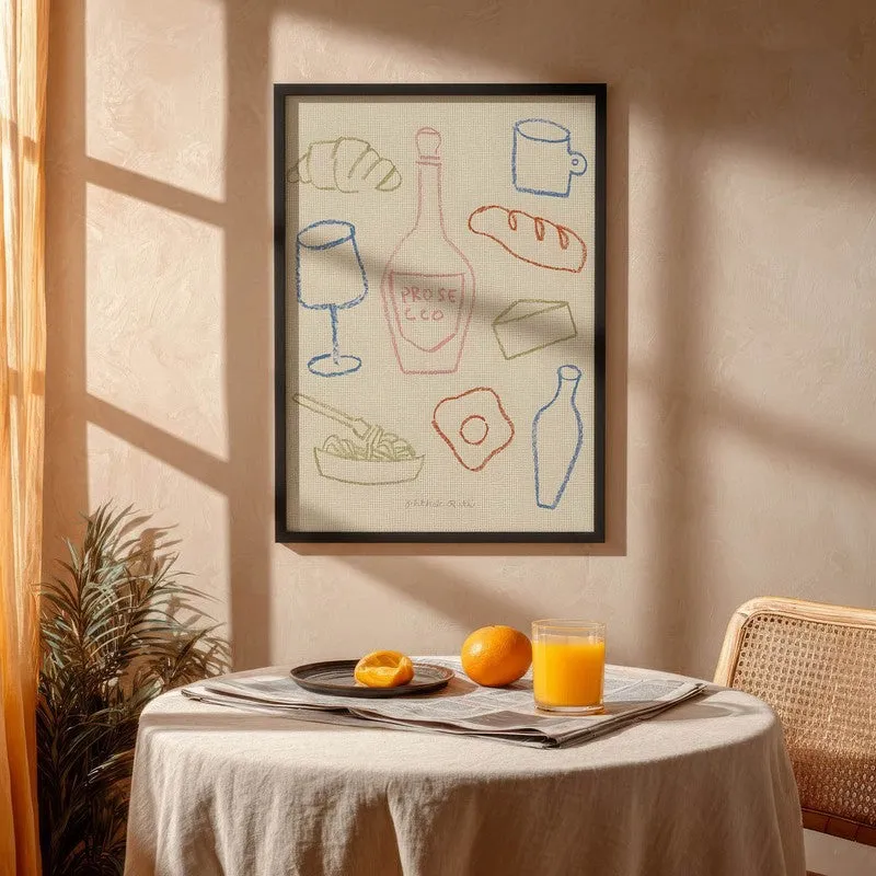 Flavour Feast Archival Canvas Wall Art - Black media 4