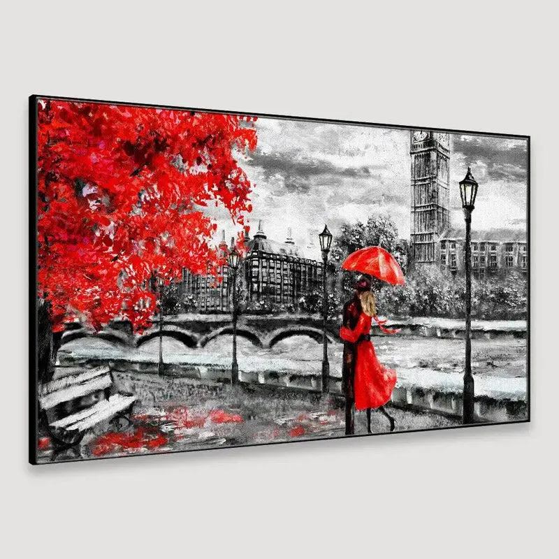 Red Hue Romance Canvas Wall Painting media 4