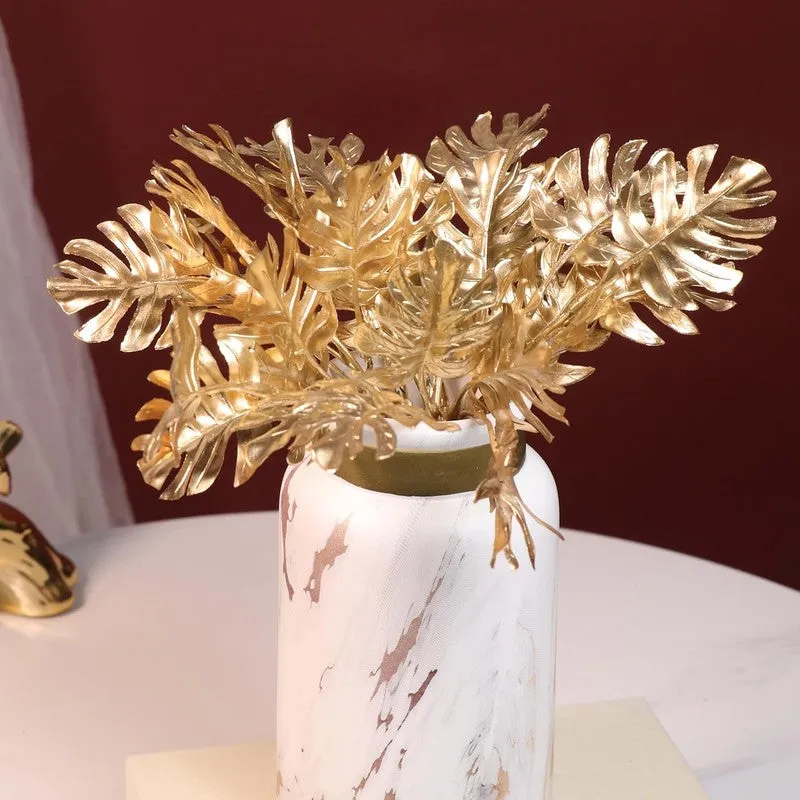 Gilded Fern Artificial Flowers - Set Of Two media 5