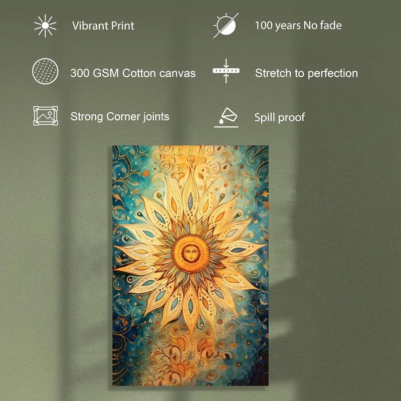 Sunburst Radiance Wall Art Without Frame media 5