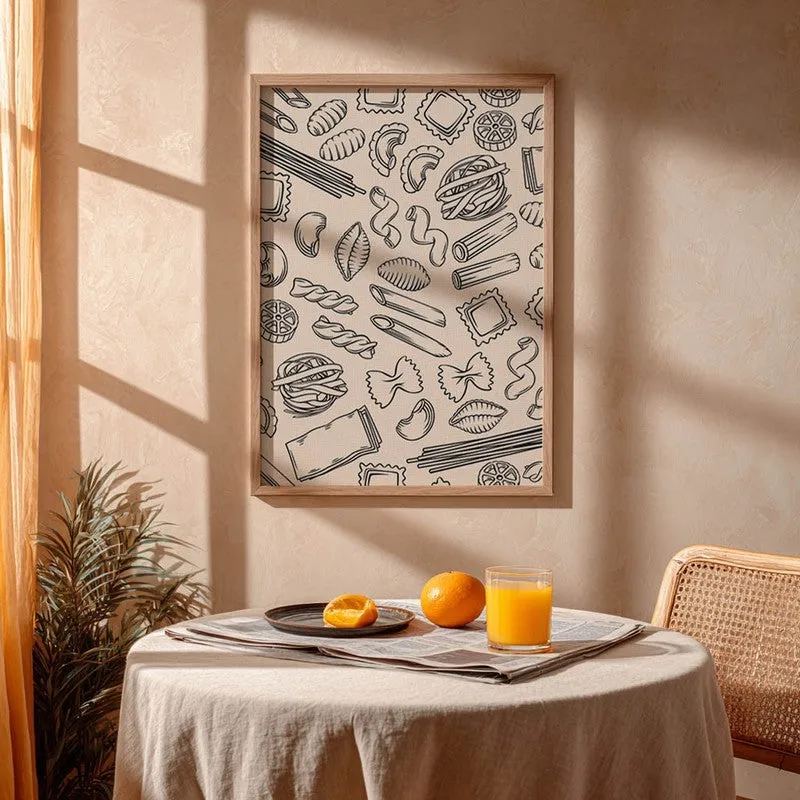 CulinaryDoodle Archival Canvas Wall Art - Brown media 4
