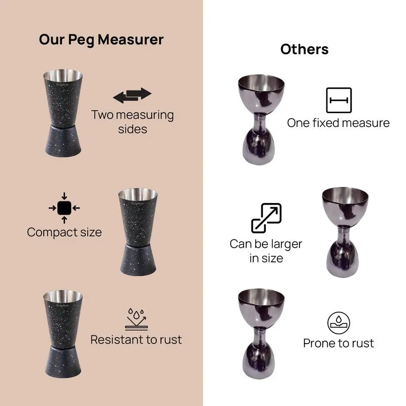Sable Alchemy Stainless Steel Jigger - 30 ML/60 ML media 5