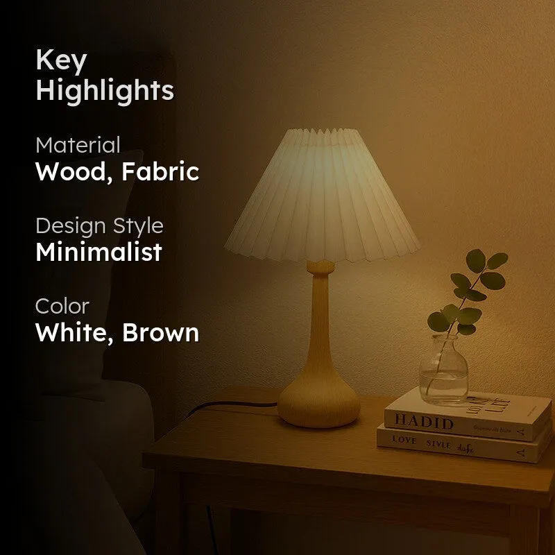 Arvion Wooden Table Lamp - White media 2