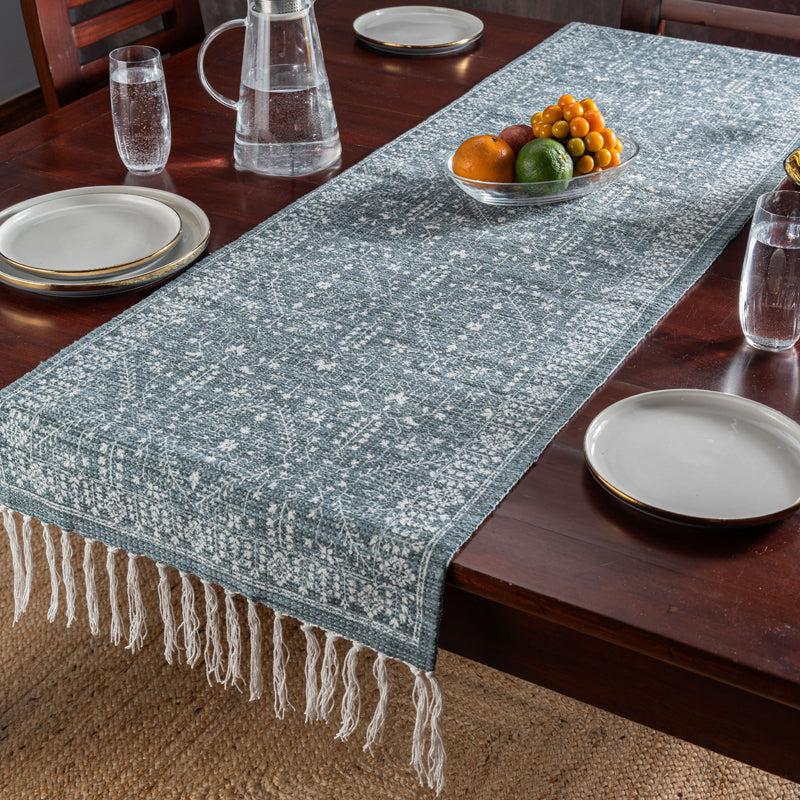 Emera Handwoven & Printed Wool Table Runner - 4 Seater