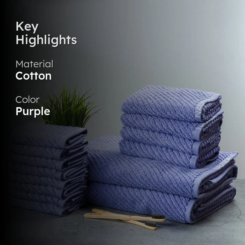 Nautica Riviera Soft Cotton Towel Set (Light Blue) - Set Of Fourteen media 2
