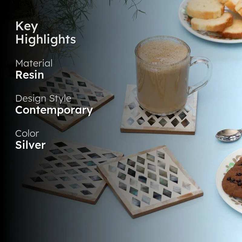 Inaly Diamond Coaster - Set Of Four media 2