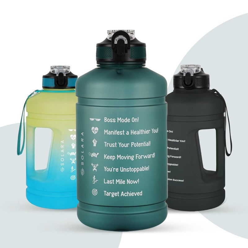 Solara Plaino Plastic Water Bottle (2200 mL) - Green media 8