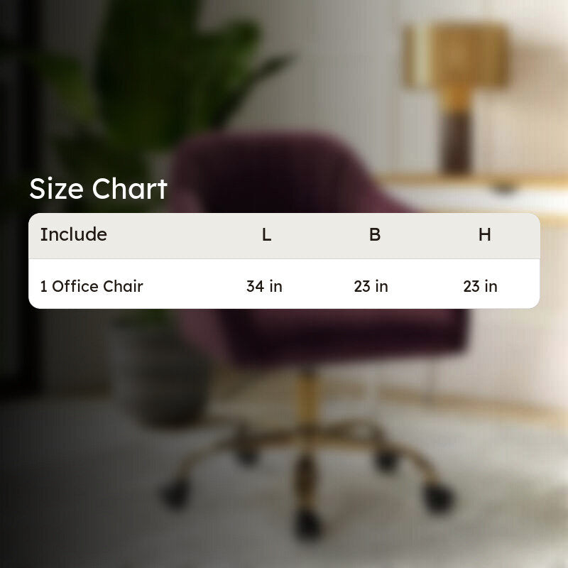 Seaton Metal Office Chair  -  Purple media 9