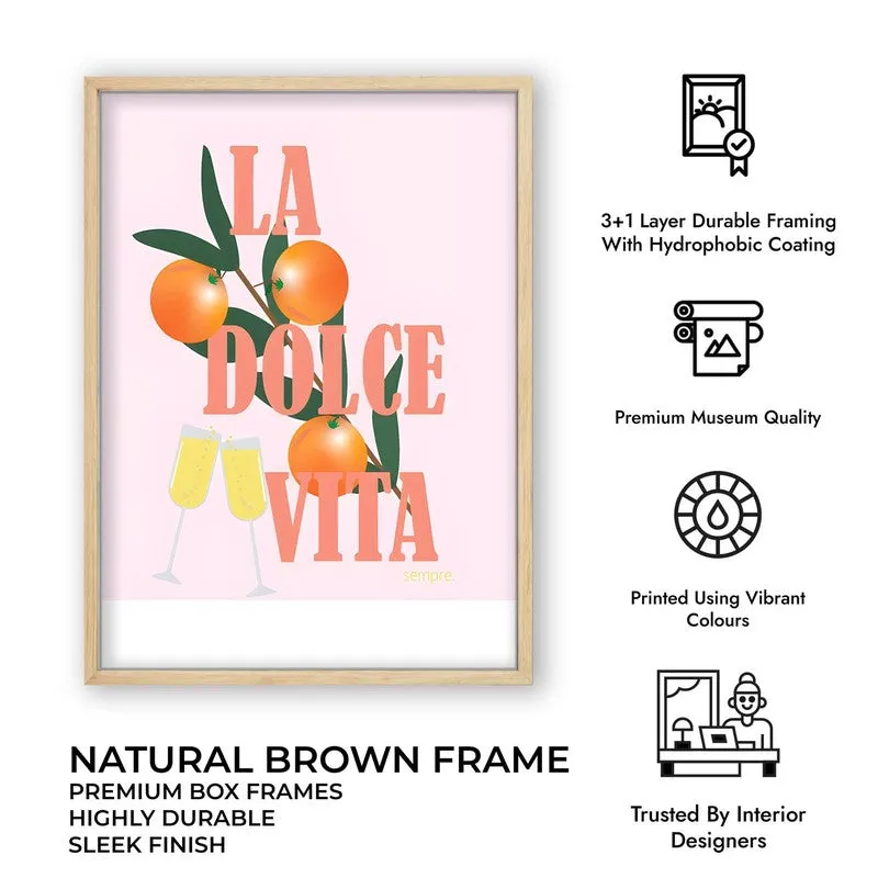 La Dolce Vita Archival Canvas Wall Art - Brown media 10